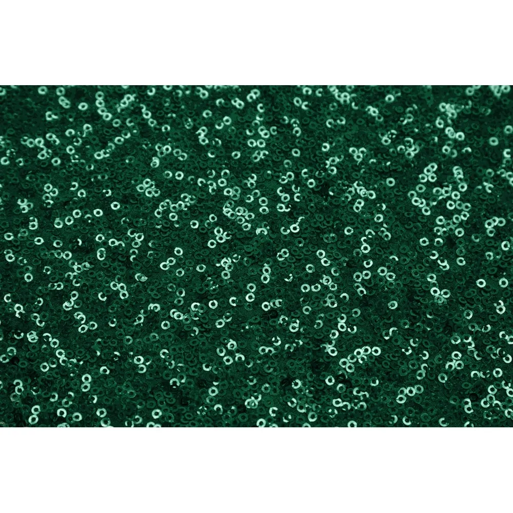 10 yards GLITZ Sequins Fabric Bolt - Emerald Green