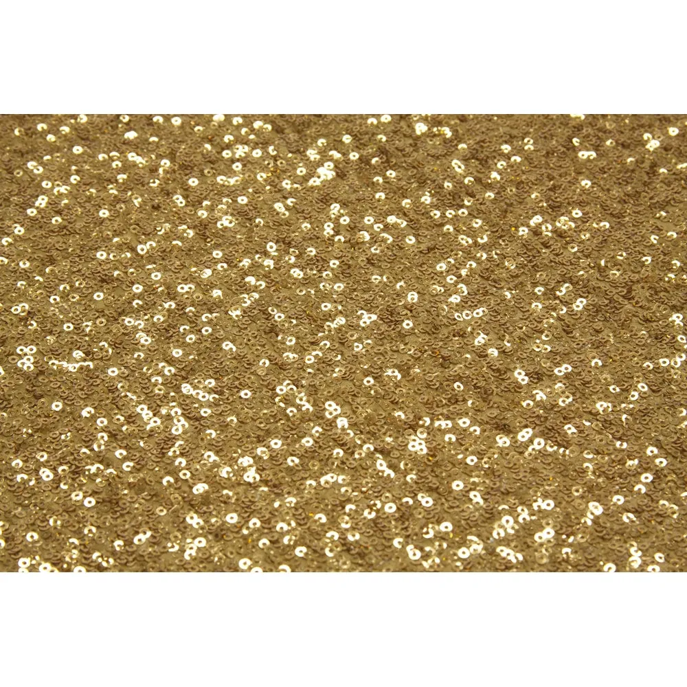 10 yards GLITZ Sequins Fabric Bolt - Gold
