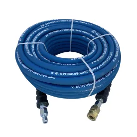 50ft - Hose 3/8" Pressure Washer 2610psi Blue