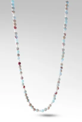 Beaded Impression Jasper Necklace™  in Chainlink