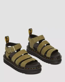 Blaire Tumbled Nubuck Leather Sandals