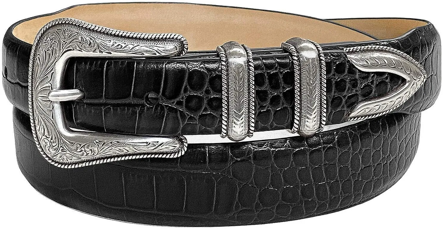 Brenton Genuine Full-Grain Cowhide Leather Dress Belt 1-1/8"(30mm) taper down to 1"(25mm) wide or Belt Strap only
