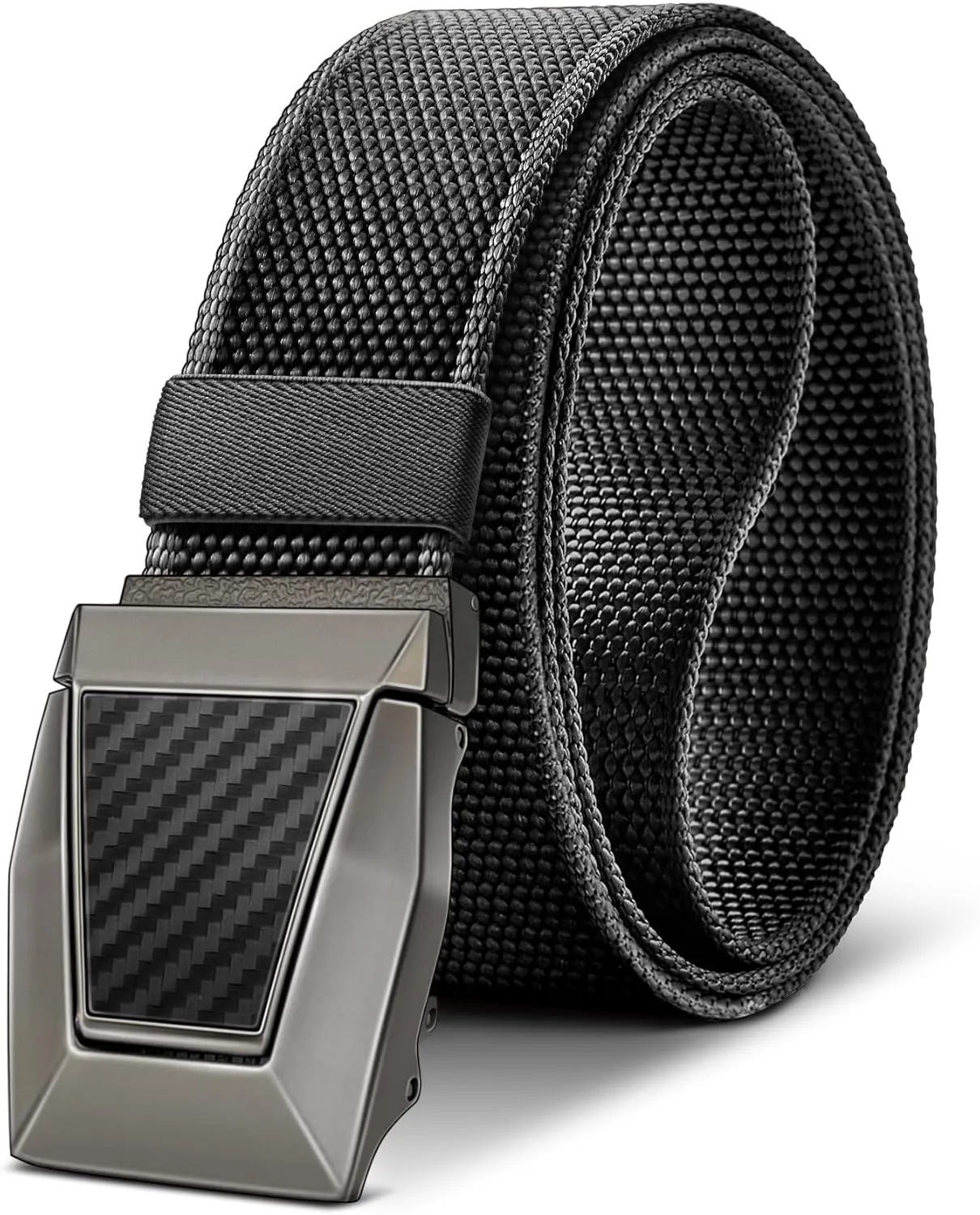 BULLIANT Tactical Belt for Men, Men Stretch Nylon Web Gift Belt 1.5"-Hiking Rigger Military Work-Quick Release