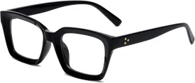 EYLRIM Classic Thick Square Frame Clear Lens Glasses for Women Men Non Prescription Eyeglasses