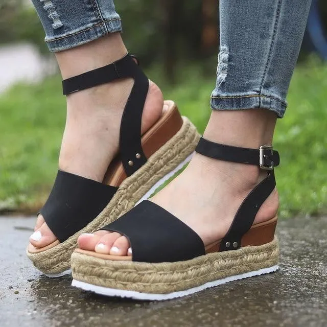 High Heels Sandals Summer with Wedges