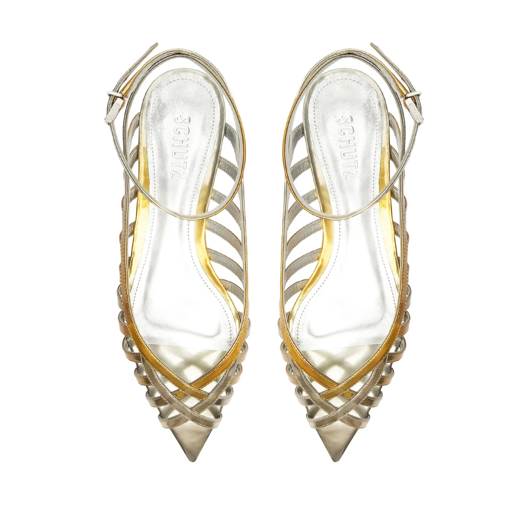 Iris Specchio Leather Flat