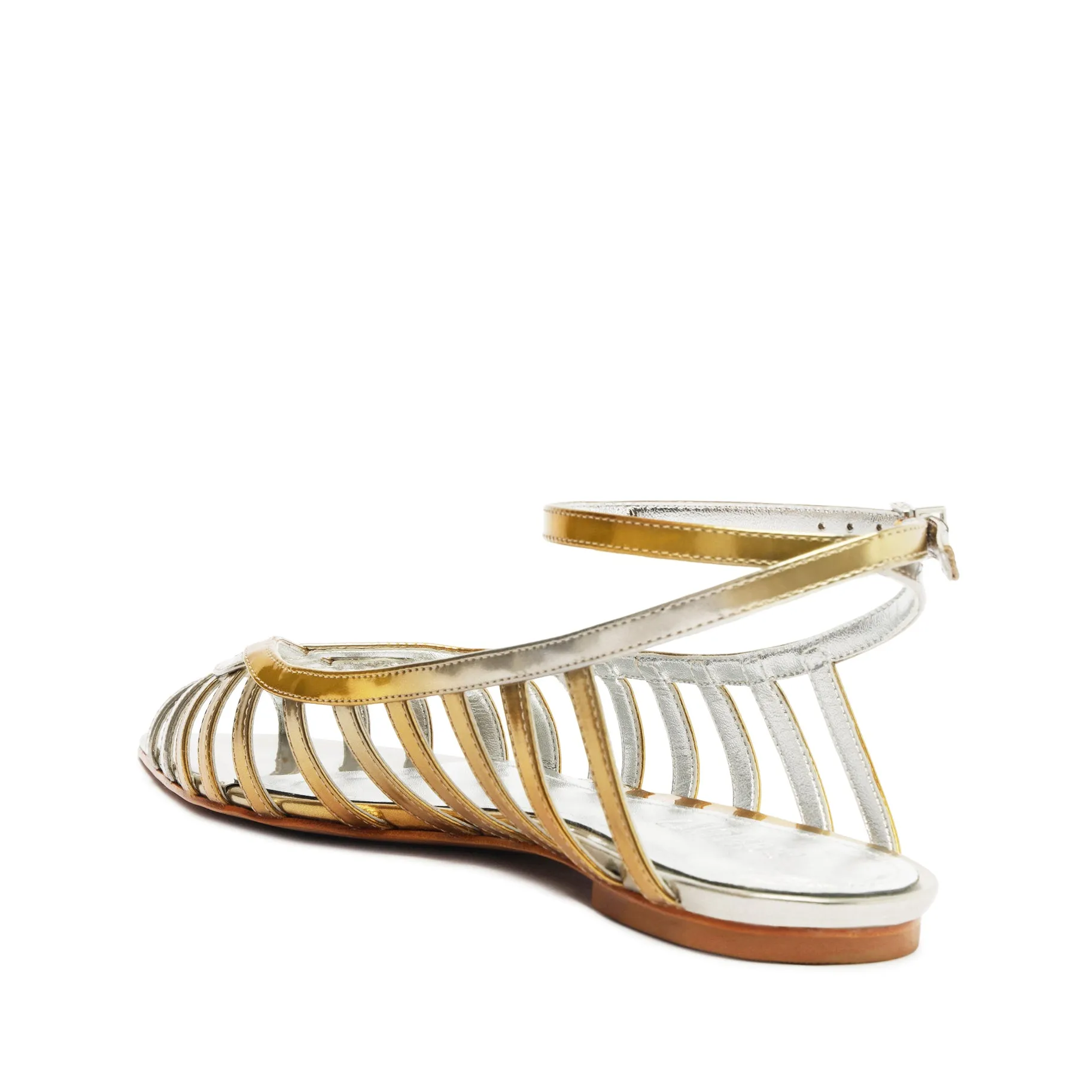 Iris Specchio Leather Flat