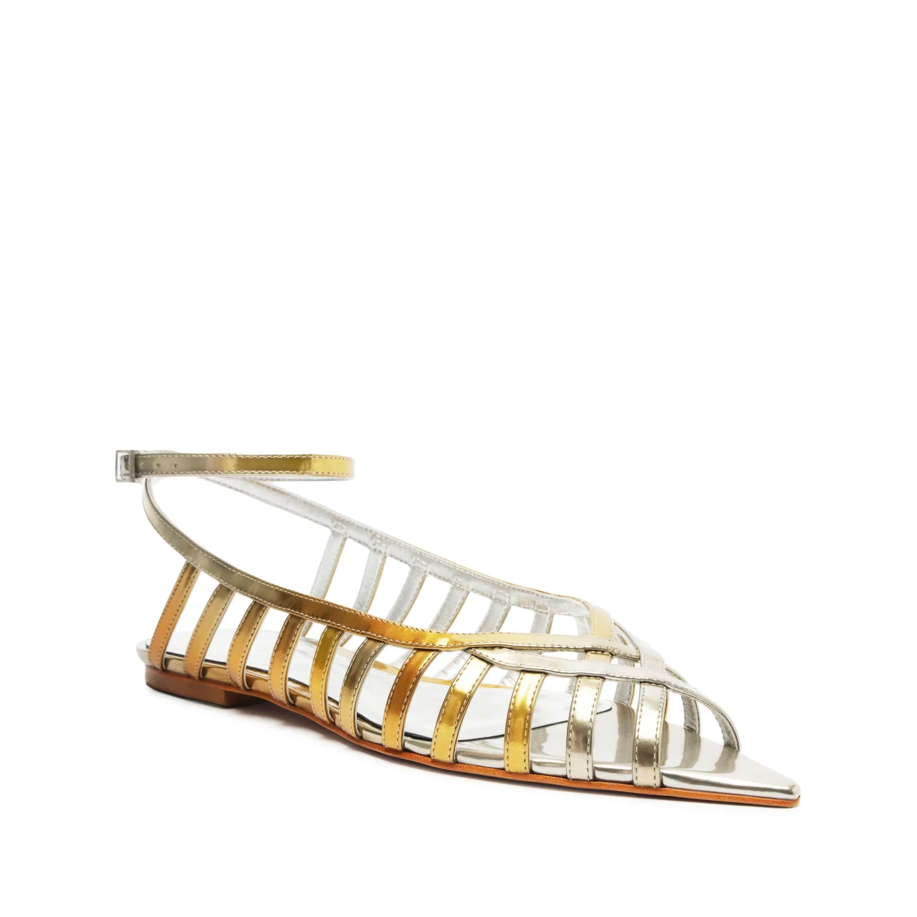 Iris Specchio Leather Flat
