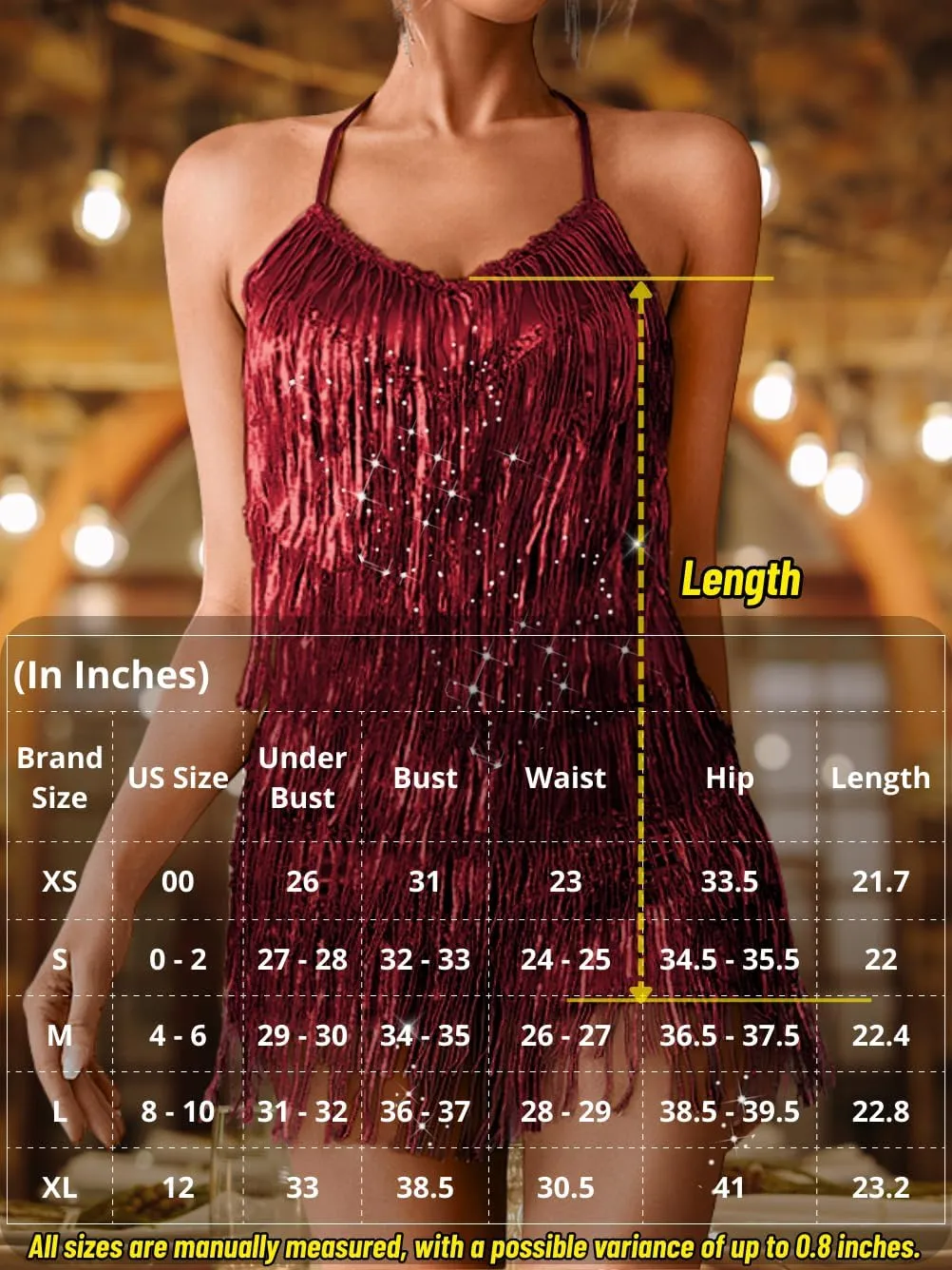 Kaei&Shi Sequin Fringe Romper,Sparkly Glitter Metallic Jumpsuits For Women,Backless Shorts Dress Disco Birthday Dance Outfit