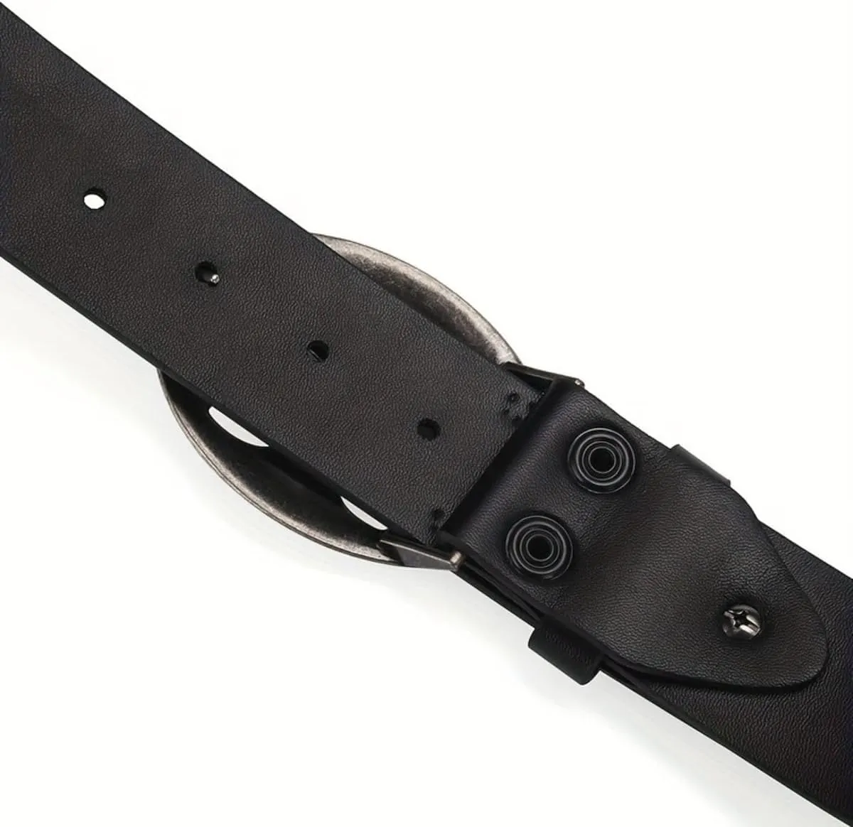 Men's Belt Bohemian Style Belt Vintage Skeleton Women's Belt Riveted Belt Hip Hop Punk Rock Y2K Belt