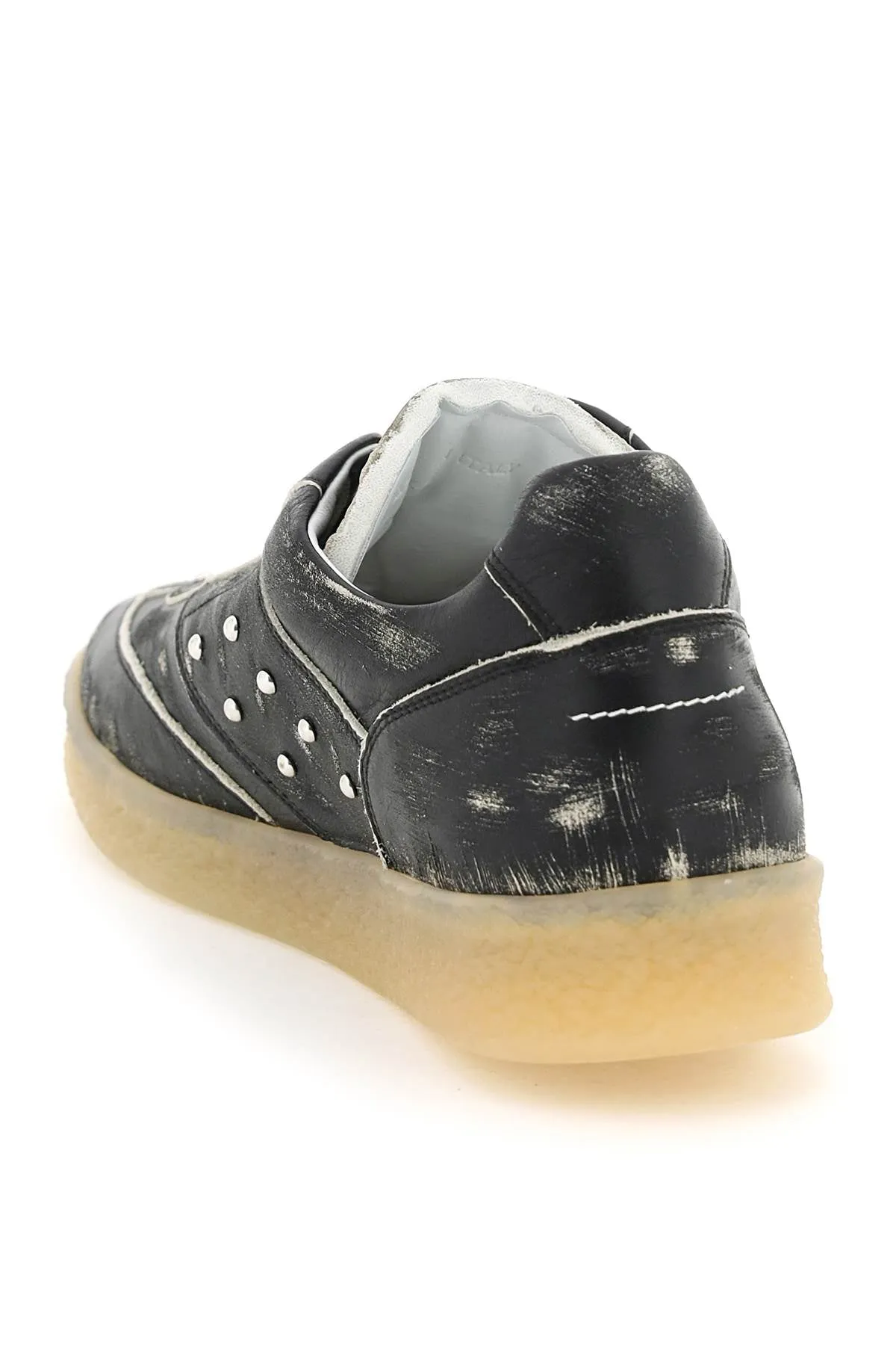 Mm6 Maison Margiela Leather Low-Top Sneakers (Size - 42)