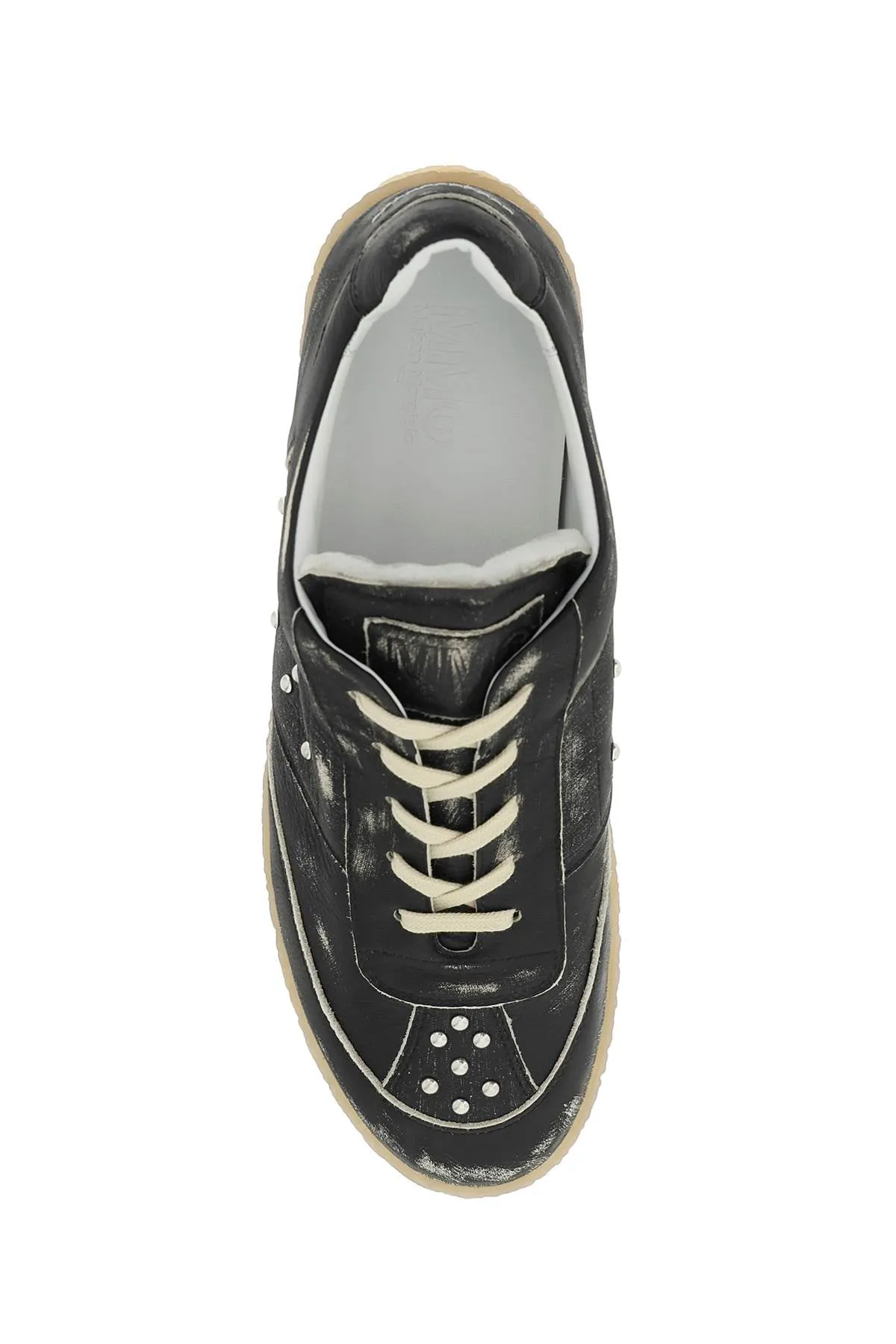 Mm6 Maison Margiela Leather Low-Top Sneakers (Size - 42)