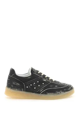 Mm6 Maison Margiela Leather Low-Top Sneakers (Size - 42)