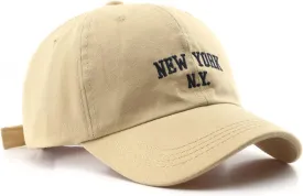 New York Baseball Hat for Women Adjustable Embroidery 100% Cotton Trucker Hats Classic Vintage Baseball Cap
