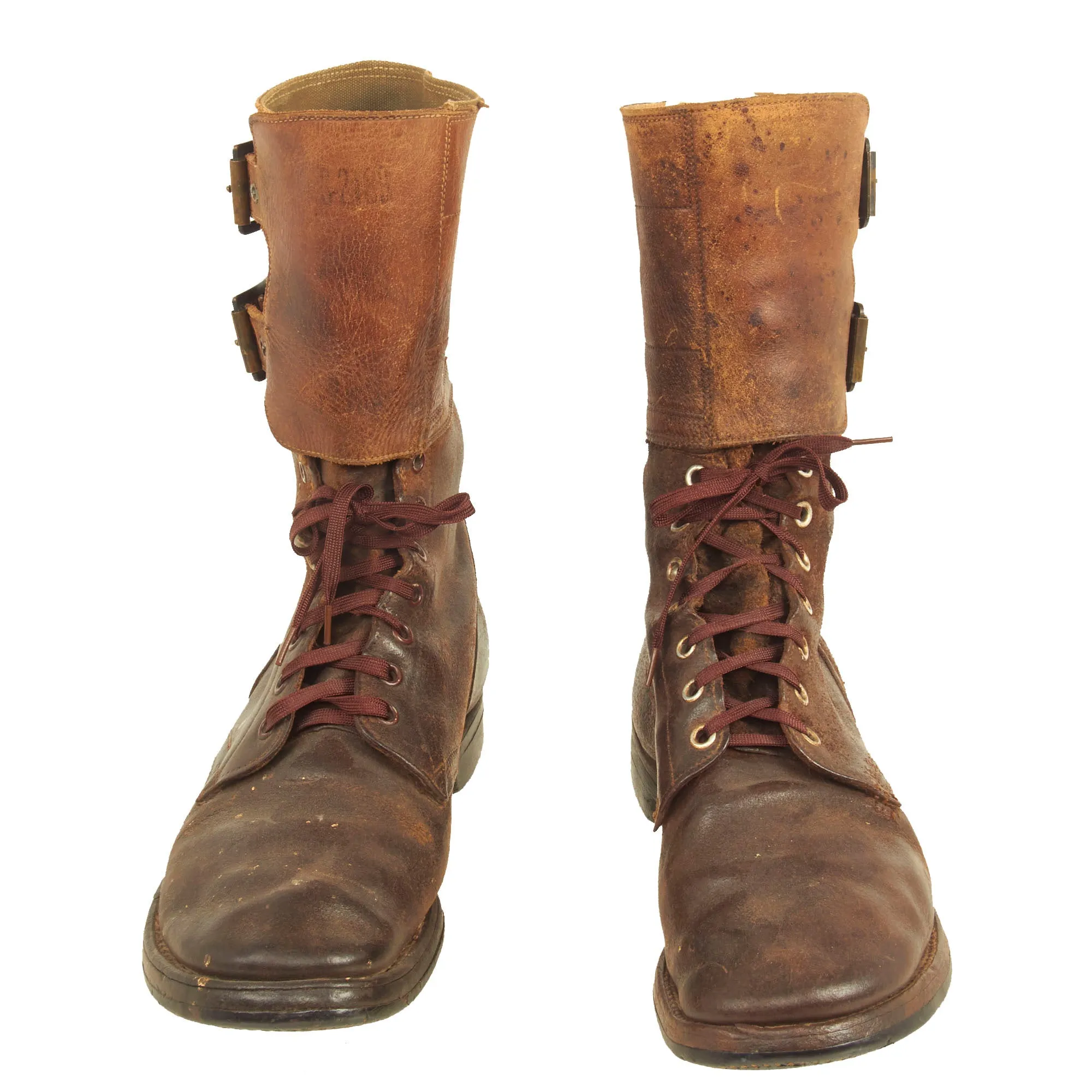 Original U.S. WWII Double Buckle Combat Service Boots - Pair
