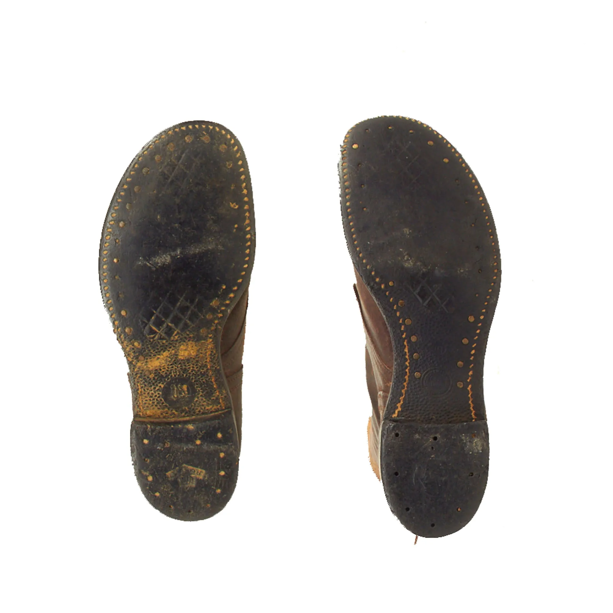 Original U.S. WWII Double Buckle Combat Service Boots - Pair