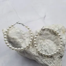 Pearl Beaded Hoop