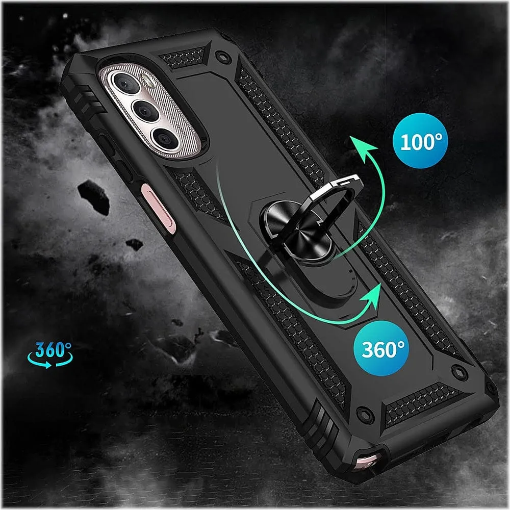 Raider Series Heavy Duty Kickstand with Belt Clip Case - Motorola Moto G Stylus 5G