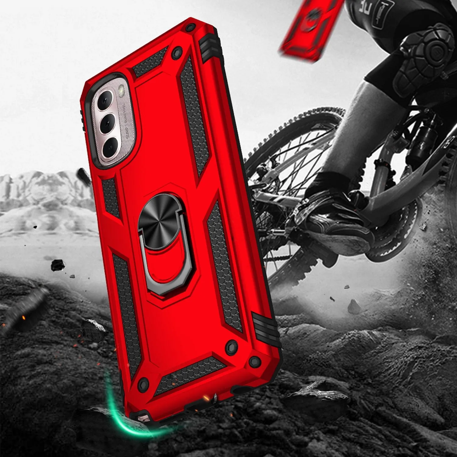 Raider Series Heavy Duty Kickstand with Belt Clip Case - Motorola Moto G Stylus 5G