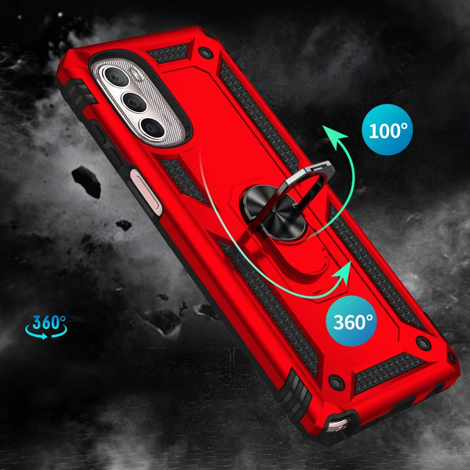Raider Series Heavy Duty Kickstand with Belt Clip Case - Motorola Moto G Stylus 5G