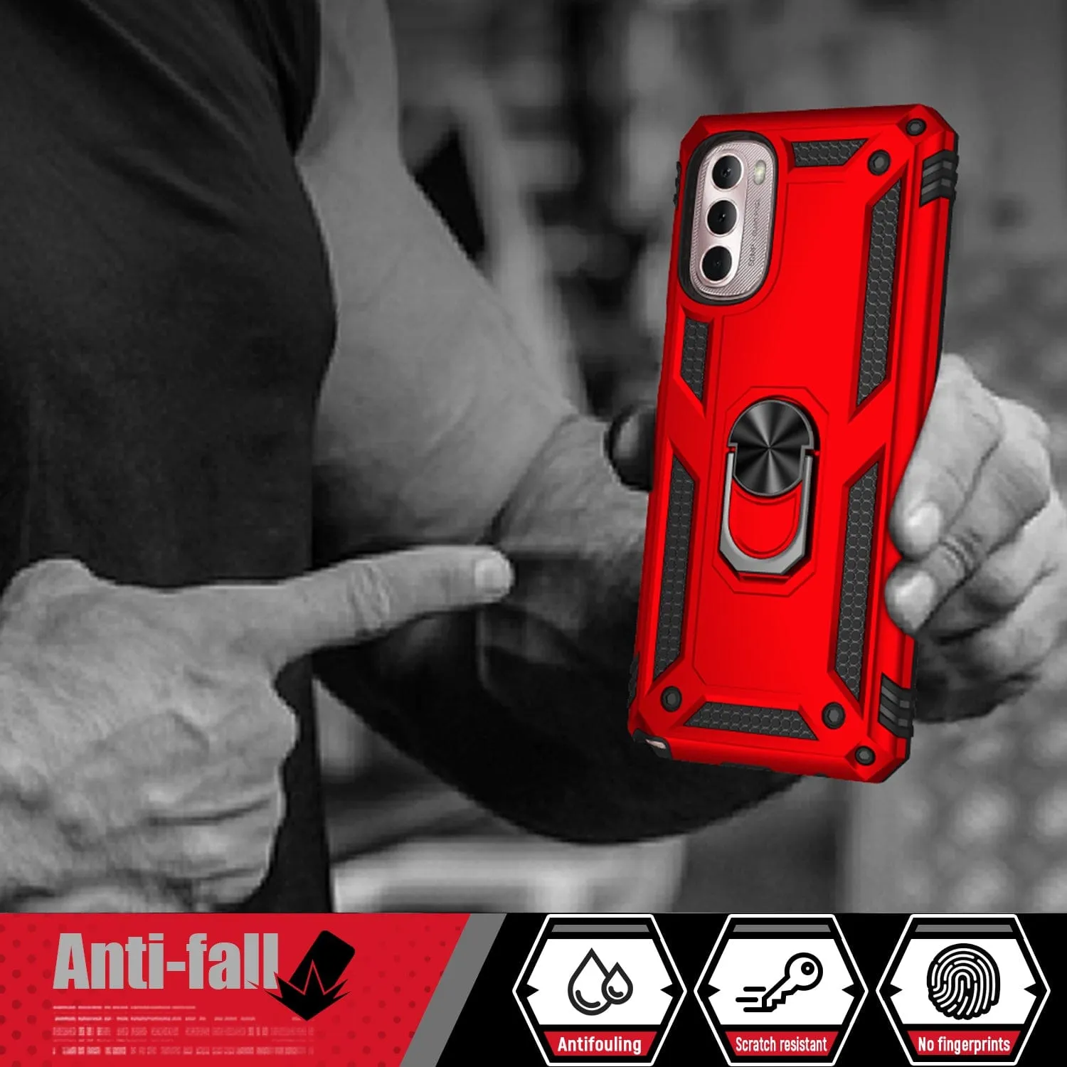 Raider Series Heavy Duty Kickstand with Belt Clip Case - Motorola Moto G Stylus 5G