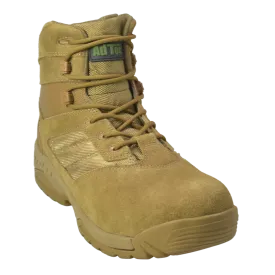 Sandbox - Men's 6"  Coyote Suede Leather Tactical Boot w/ Side Zipper - KT1003