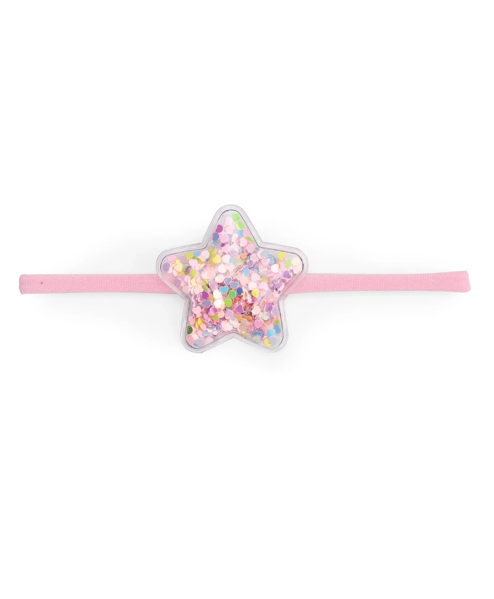 Sequin Star Headband - Light Pink