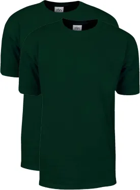 Shaka Wear Men's T Shirt ?C 2 Pack 7 oz Max Heavyweight Cotton Short Sleeve Crewneck Tee Top Tshirts Regular Big Size S-7XL
