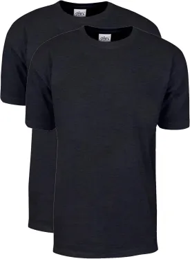 Shaka Wear Men's T Shirt ?C 2 Pack 7 oz Max Heavyweight Cotton Short Sleeve Crewneck Tee Top Tshirts Regular Big Size S-7XL