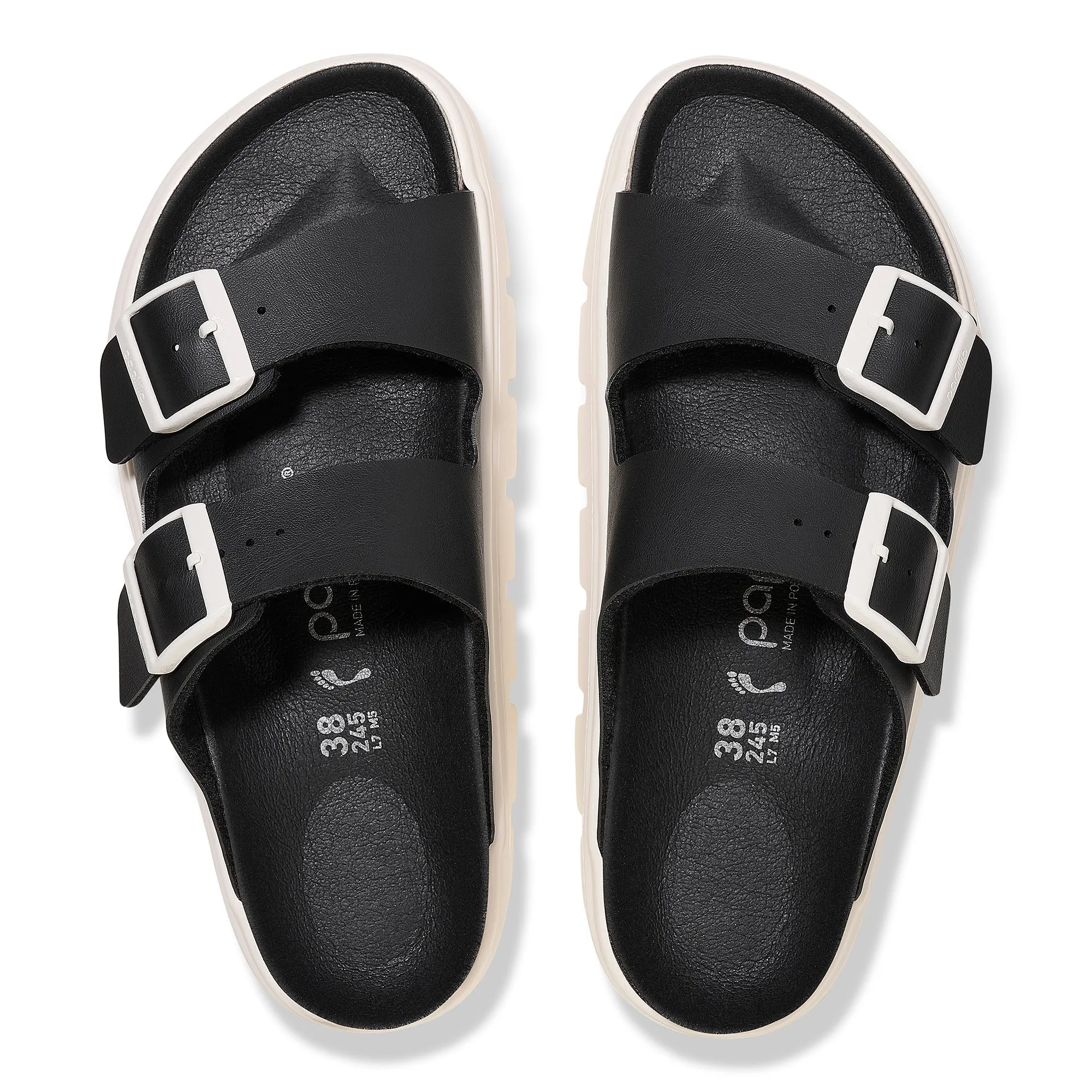 Women's Birkenstock Papillio Arizona Chunky Birko-Flor Color: Black