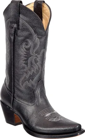 Women's Leather Snip Toe Cowboy Boot
