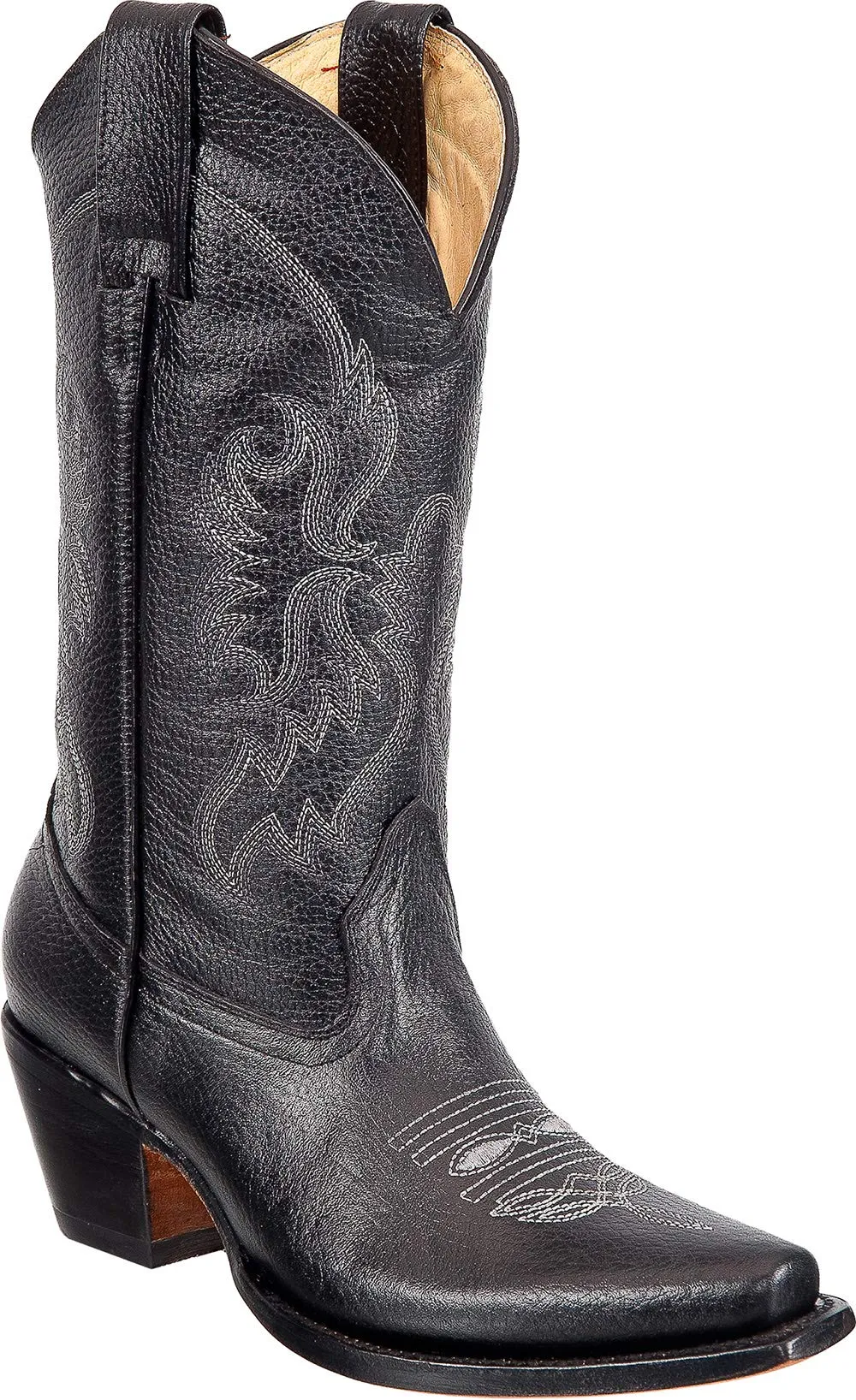 Women's Leather Snip Toe Cowboy Boot